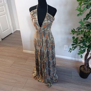 Vintage  Chic Apple Bottom  Maxi Dress Size Large